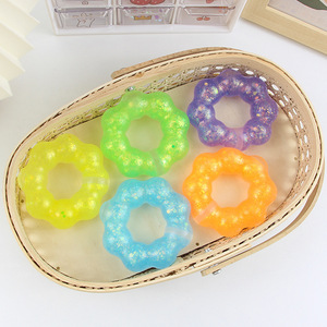 Guirnalda de cristal TPR superventas transfronteriza, donut transparente Lala Le, juguete divertido para aliviar el estrés y desahogarse, juguete para apretar. - Product Image 6