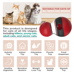Chat Super Ball Luxe Moderne Sport Mode Multi-Fonctionnel Amusant Fuite Nourriture Jouer Son Oiseau Appel Fuite Nourriture Puzzle Chat Jouet - Product Image 2