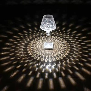 New Crystal <b>Table</b> Lamp with Built-in Battery Portable Touch Diamond Desk Lamp Night Light for Home <b>Bedside</b> Warm White Decoration - Product Image 2