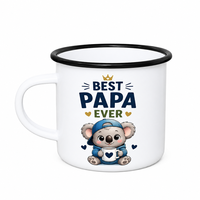 Mug en émail réutilisable et sain, tasse à café écologique et durable, sans plomb, non toxique, en métal, pour les voyages en plein air et l'usage domestique