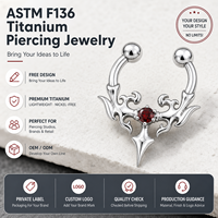 Boucles de nez en titane de qualité implantaire ASTM F136 JIAXIN, anneaux clicker, bijoux de piercing corporel