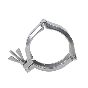 แคลมป์สูญญากาศ Chengjia Kf แคลมป์ท่อ SS304 ทนการกัดกร่อน Kf80 Kf100 Kf160 Kf200 - Product Image 2