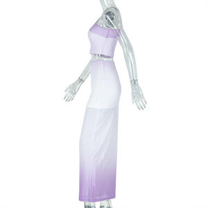 Viviblook Z326ST09 2025 New <b>Summer</b> Y2k Women <b>Skirt</b> Set Sexy Single Shoulder Sleeveless Crop Top <b>Skirt</b> Two Pieces Set - Product Image 6