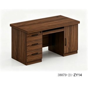 Moderna Aparador de Madera con 3 Compartimentos de Almacenamiento, Mueble de Oficina Independiente 38079-21-ZX14 - Product Image 2