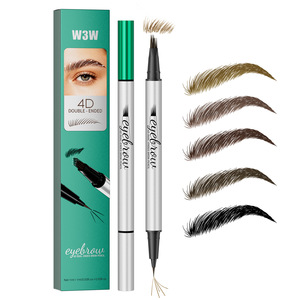 W3W W683 Getönter Doppelkopf-Mehrzinken-Augenbrauenstift 4D Micro-Carving Wasserfest Schweißfest Nicht-Verschmierend Flüssig <span class=keywords><strong>TK</strong></span> Bestseller - Product Image 1