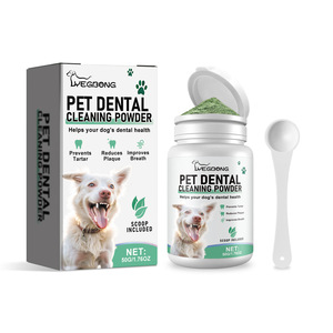 Polvo <span class=keywords><strong>de</strong></span> Limpieza Dental para Mascotas 50g, Polvo para Limpiar los Dientes <span class=keywords><strong>de</strong></span> Perros, Previene el Sarro, Reduce la Placa, Refresca el <span class=keywords><strong>Aliento</strong></span>, Cuidado Bucal para Perros - Product Image 1