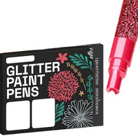 Stylos à peinture pailletée OEM 24 couleurs, double pointe, marqueurs acryliques pour l'écriture artistique, verre, tissu, scrapbooking, bricolage, fabrication artisanale, 0,7 mm