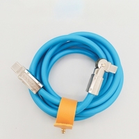 Type-C Pd Type C Téléphone portable Type-c à Type-c 3A Charge rapide 60W PD Rotation à 180 degrés Câble de charge en silicone USB C à C