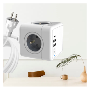 France Hot Selling Extension 1.5 m Cable Desktop Outlets with <b>Switch</b> 2 <b>USB</b> a 1 TYPE C Power Cube Socket with <b>Usb</b> Port - Product Image 1