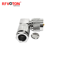 Connecteur Rf UHF (PL259) pince de prise à Angle droit mâle pour câble coaxial LMR400 RG214 RG8 RG213H1000 7DFB 8DFB