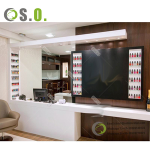 Boutique Display Furniture Retail Nail Table Mesa de manicura Tamaño de color personalizado para tienda de uñas - Product Image 6