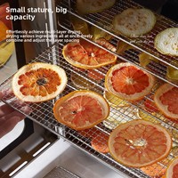 Déshydrateur alimentaire électrique en acier inoxydable avec commande tactile intelligente, minuterie numérique, séchage à air chaud, certifié CE, vente en gros directe d'usine
