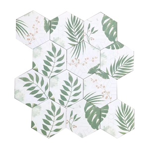 Brique hexagonale verte de couleur verte, mur de cuisine, salle de bain, <span class=keywords><strong>carrelage</strong></span> de balcon - Product Image 1