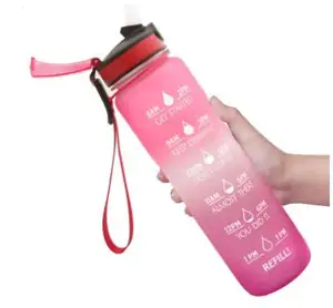 Botol Air Minum Tritan Plastik Olahraga Gym Motivasi