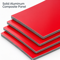 Panneau composite en aluminium blanc solide de 4 mm avec revêtement PE, ACP ACM, imperméable, résistant aux intempéries, pour revêtement mural extérieur