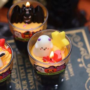 Factory Halloween Scented Candle in Natural <b>Coconut</b> Shell Cute 3D Ghost Skull Shape Soy Wax <b>Cup</b> Candles for Holiday Party Decor - Product Image 6
