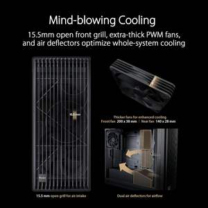 Boîtier Full Tower ProArt PA602 en Verre Trempé avec Ports USB Frontaux, Support E-ATX, Radiateur 360mm, Double Ventilateurs 200mm – Idéal pour les Professionnels (Vente en Gros) - Product Image 6