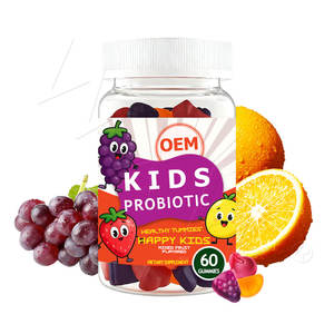 Gummies pour la santé digestive des enfants en marque privée, probiotiques, multivitamines, complexe de biotine, formule biologique - Product Image 1