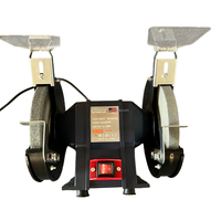 Meuleuse à banc métallique pour petit atelier, avec moteur 230V 50Hz et double meule, machine à affûter le métal