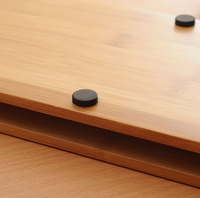 Plateau en bambou moderne de haute qualité, grande taille, plateau de rangement portable sur mesure pour la cuisine, la table, le bureau