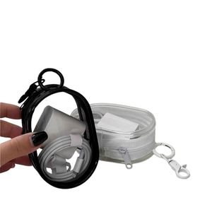 Tiny PVC Plush Toy Display Bag Small Plastic Portable Clear Storage Bag Keychain with <b>Ring</b> - Product Image 1