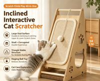 Dreieckiges Sisal-Katzenkratzzelt Katzenbett Ganzjährig Strapazierfähiges Katzenkratzspielzeug Großhandel Fabriklieferung