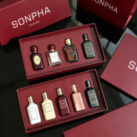 Boîte à parfum de luxe en forme de livre, écologique, durable, protégée contre les UV, avec parfum floral, pour emballage cadeau