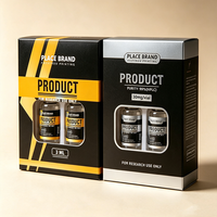 Autocollants adhésifs personnalisés pour peptides 3ml/10ml/30ml, haute adhérence, résistants à l'eau et à l'huile, boîtes personnalisées de haute qualité avec code-barres