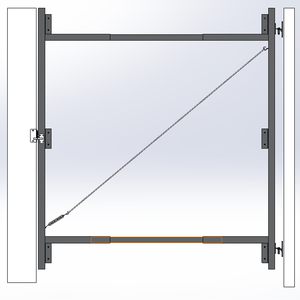 Adjust-A-Gate Venta al por mayor Heavy Duty Fence Adjust-A-Gate <span class=keywords><strong>Bisagra</strong></span> de puerta exterior negra - Product Image 5