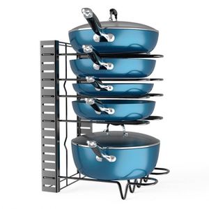 Organisateur de casseroles et poêles réglables en gros pour organisateur de casseroles d'<span class=keywords><strong>armoire</strong></span> pour l'organisation et le stockage de <span class=keywords><strong>cuisine</strong></span>, organisateur de couvercle de casserole - Product Image 5