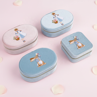 Mini boîte de rangement portable pour bijoux, en velours flanelle carré, simple, pour voyage, organiseur de colliers, boîte cadeau pour bagues