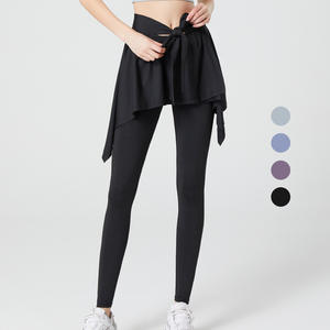 <span class=keywords><strong>กางเกง</strong></span>ออกกำลังกายเอวสูงแห้งเร็วสำหรับผู้หญิงเลกกิ้งโยคะสองชิ้นยกสะโพกกางเกงกีฬาสีพื้นสำหรับฤดูใบไม้ผลิฤดูใบไม้ร่<span class=keywords><strong>วง</strong></span> - Product Image 3