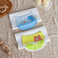 Sweater Bayi Semua Bahan Katun Handuk Punggung Berlapis Tahan Keringat Bermotif Kartun Dapat Dilipat Untuk Penggunaan Luar Ruangan Olahraga