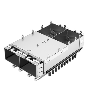 2198226-2 Te tương thích ganged <span class=keywords><strong>1x2</strong></span> cổng ánh sáng Ống Press-Fit <span class=keywords><strong>SFP</strong></span> + Cage với tản nhiệt - Product Image 2