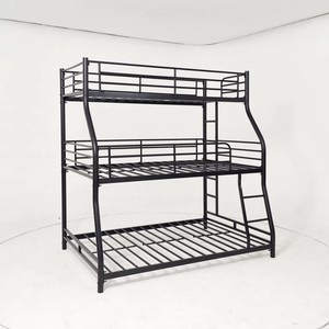 <span class=keywords><strong>Lit</strong></span> superposé triple Dwoo <span class=keywords><strong>pas</strong></span> <span class=keywords><strong>cher</strong></span>, en métal robuste, pour 3 personnes, design modulaire peu encombrant, pour adultes, adolescents, dortoir, appartement, <span class=keywords><strong>lit</strong></span> en métal - Product Image 3