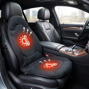 Housse de siège de voiture universelle à chauffage rapide 12V, réglage de la température en 3 étapes, coussin chauffant pour siège de voiture - Product Image 1