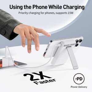 IWALK con Certificación Qi2, Banco de Energí<span class=keywords><strong>a</strong></span> Magnético Portátil de 10000 mAh, Cargador Inalámbrico Rápido de 20 W y 15 W con Soporte Ajustable - Product Image 6