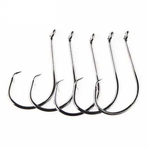 Hameçons simples en acier à haute teneur en carbone 7384 SPORT CIRCLE Eagle Claw Point pour la pêche en rivière et en lac, couleur <span class=keywords><strong>BLN</strong></span> 6 # ~10/0 # - Product Image 1