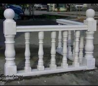 Pierre naturelle marbre blanc balustre colonne escalier garde-corps sculpture à vendre