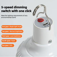 Ampoule LED de camping rechargeable de haute qualité 20W, lampe d'urgence intelligente USB DC5v LED