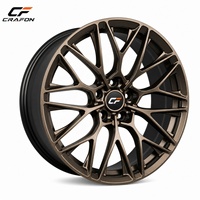 Velg Forged CF 18-21 Inch 5x112 5x114.3 5x120 Multi Spoke Deep Concave Gunmetal Bronze Machined Face