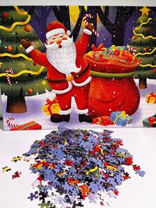 Nhà sản xuất trò chơi xếp hình chất lượng cao, nhiều màu sắc, tùy chỉnh; trò chơi xếp hình hoạt hình tùy chỉnh; trò chơi xếp hình Giáng sinh cho trẻ em - Product Image 2