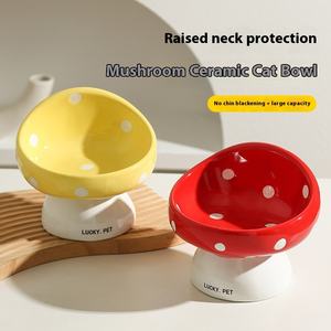 Hund Keramik Slant Mund Halswirbel säule Schutz Trink futter Becken Reiss chale Fest Wasserdicht IPX5 Haustier bedarf Großhandel - Product Image 3