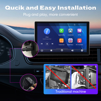 Autoradio multimédia universel sans fil CarPlay Android Auto 5/7/7,5/9/10,26 pouces, lecteur vidéo portable avec écran tactile et USB/AUX