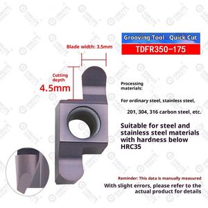 Đa chức năng TDFR400-200 dm1025 chèn cho rãnh và biến trong một thiết lập - Product Image 5