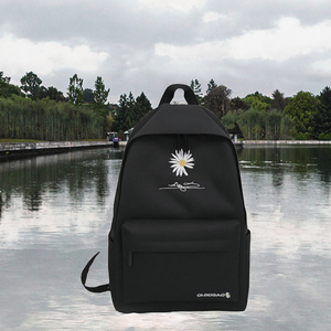 Multi-Function Waterproof School Backpack Oxford Polyester Zipper Closure Geometric Pattern <b>Crossbody</b> Shoulder <b>Bag</b> Lady Style - Product Image 3