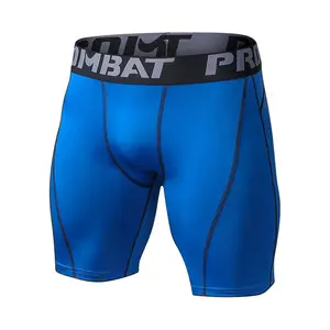 Pantalones cortos deportivos ajustados para hombre, shorts elásticos de secado rápido, transpirables