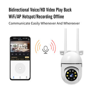 Cámara de Seguridad WiFi de Doble Banda de 5 GHz, 2MP, Panorámica, Inclinación, PTZ, Audio Bidireccional, Visión Nocturna a Todo Color, Detección Humana por IA, Cámara <span class=keywords><strong>IP</strong></span> - Product Image 3