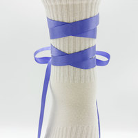 Chaussettes femmes mi-tube coton chaussettes nœud mignon japonais Vintage tissu dentelle printemps et automne café couleur bas