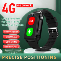 Montre connectée pour personnes âgées S9, appel d'urgence SOS, alerte de chute, positionnement multi-mode GPS LBS, moniteur de fréquence cardiaque et de tension artérielle